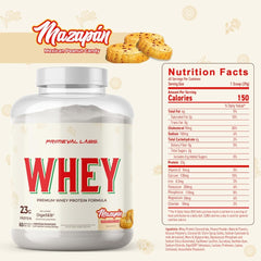 Primeval Labs Pure Whey Mazapan scoop is easy to measure for consistent daily protein.