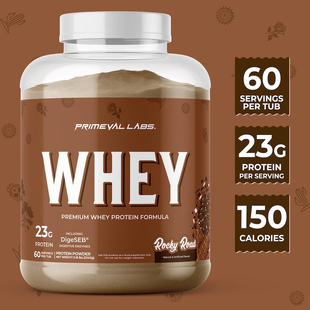Primeval Labs Pure Whey ingredients and protein-rich formula for lean gains