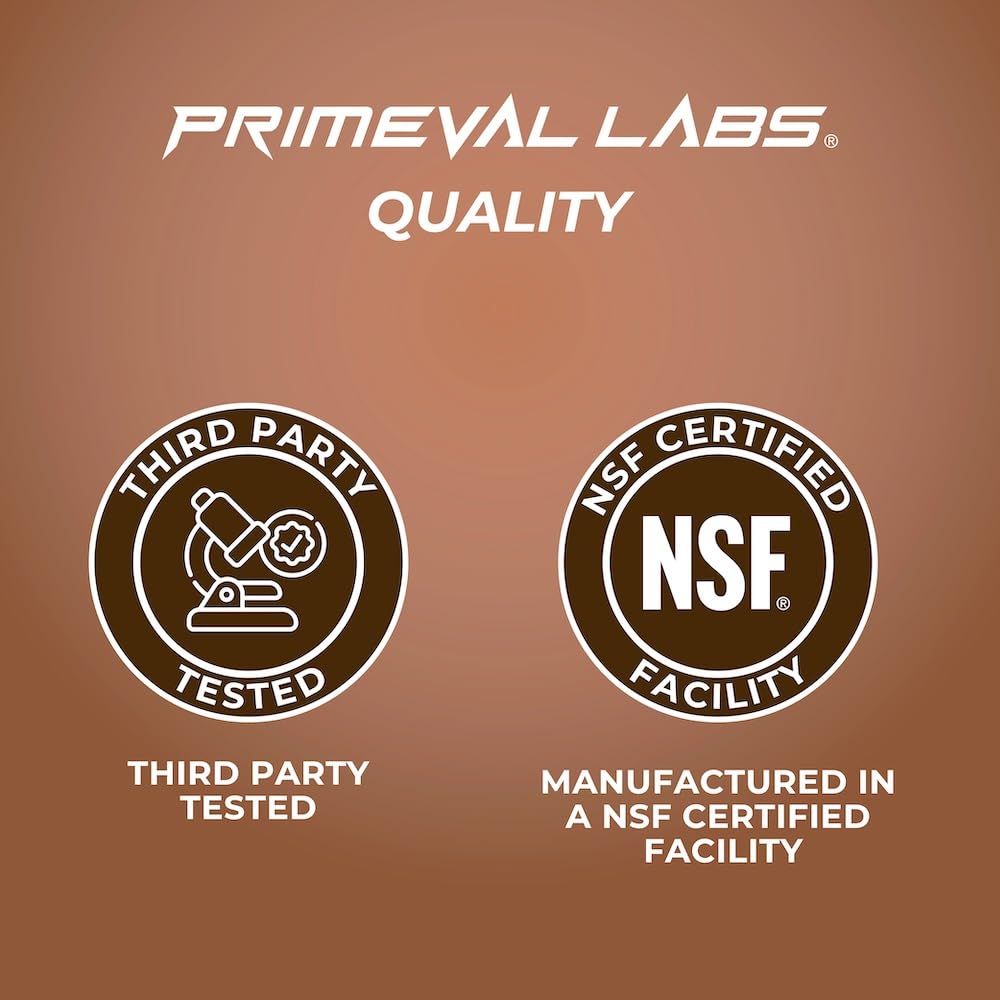 Primeval Labs Pure Whey texture close-up highlights creamy mouthfeel