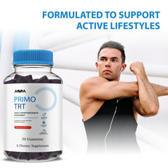 Primo TRT gummies two-pack packaging and label