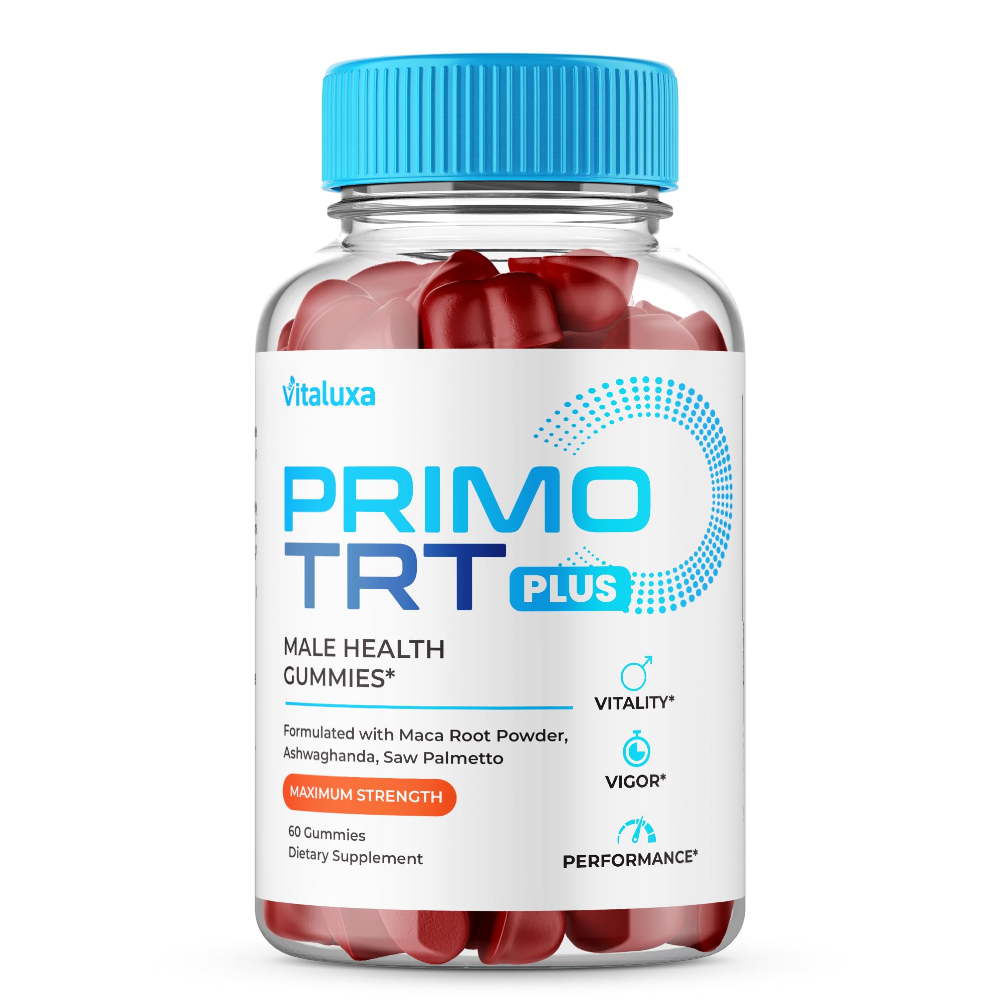 Primo TRT Gummies bottle with label