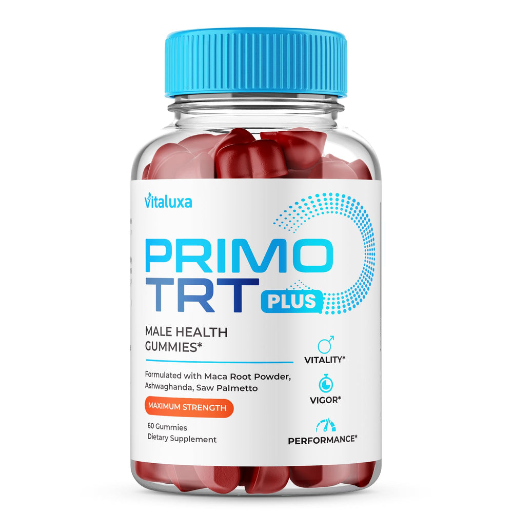 Primo TRT Gummies bottle with label