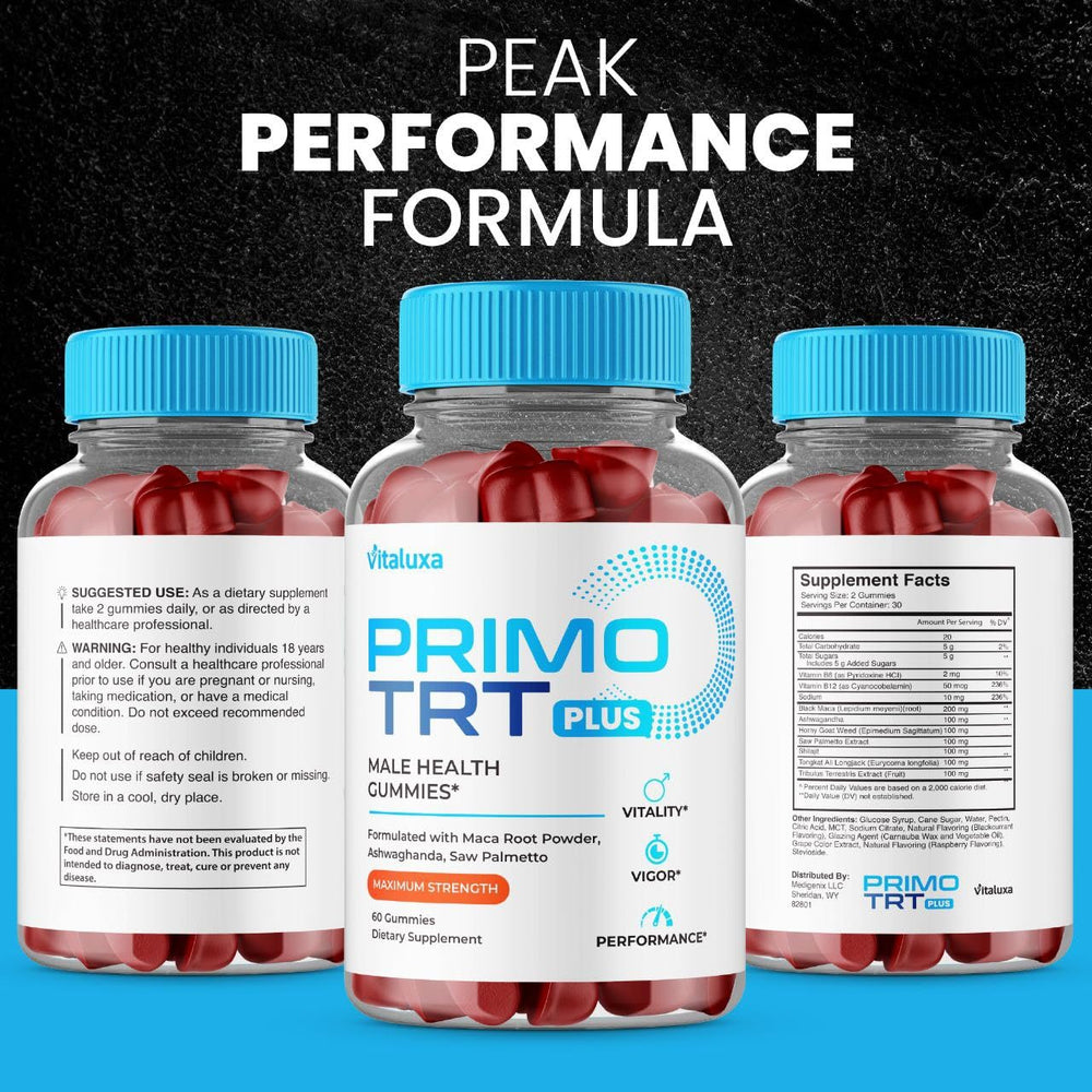 Lifestyle image showing Primo TRT Gummies and wellness concept