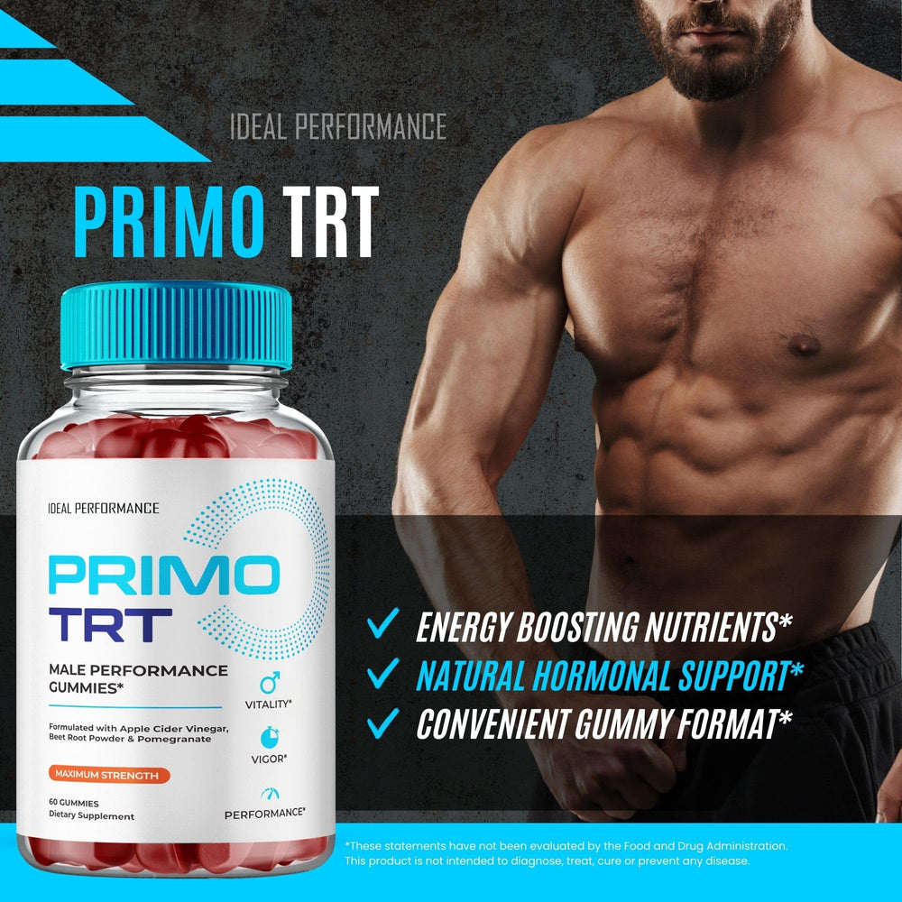 Close-up image of Primo TRT Gummies gummies