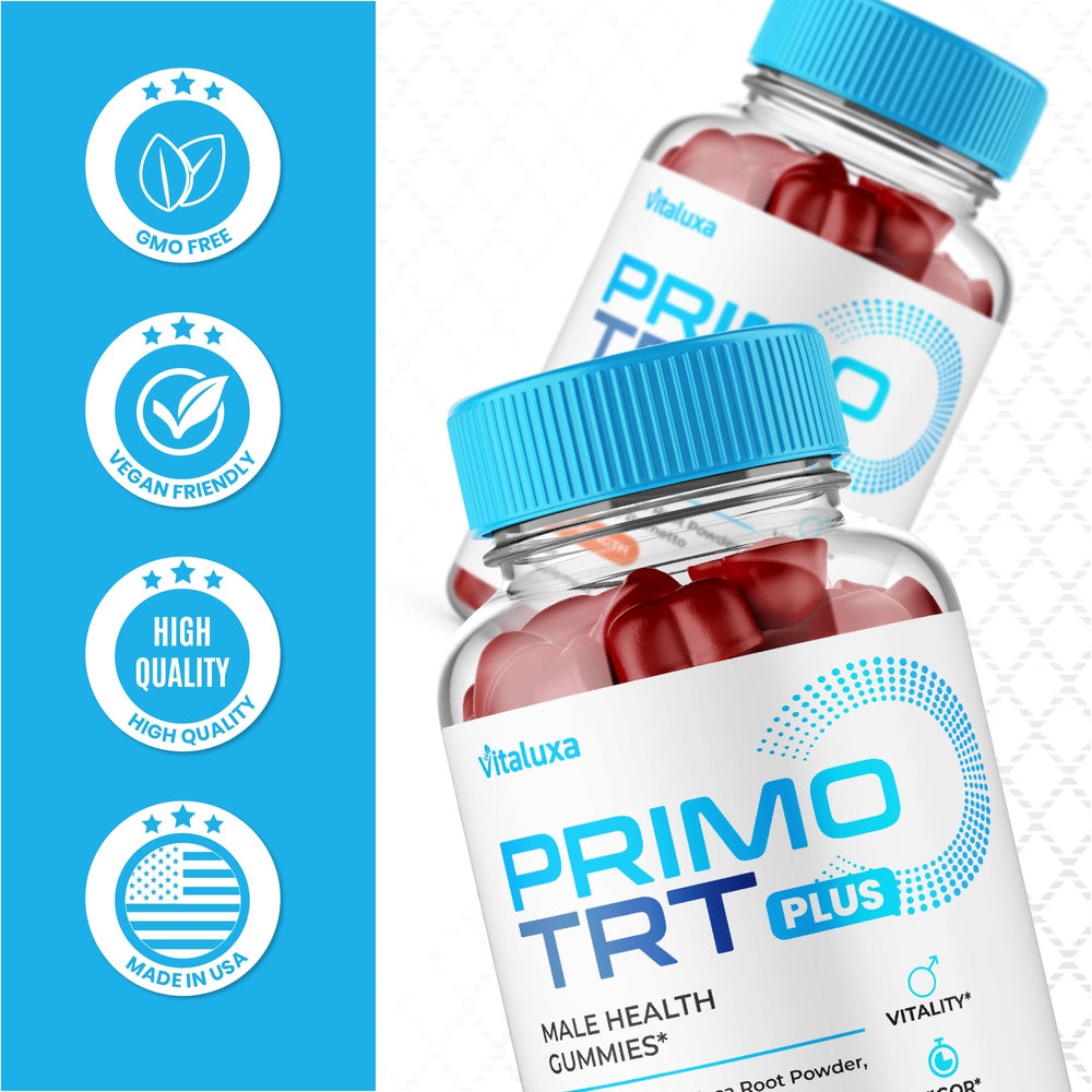Maximum strength graphic for Primo TRT Gummies