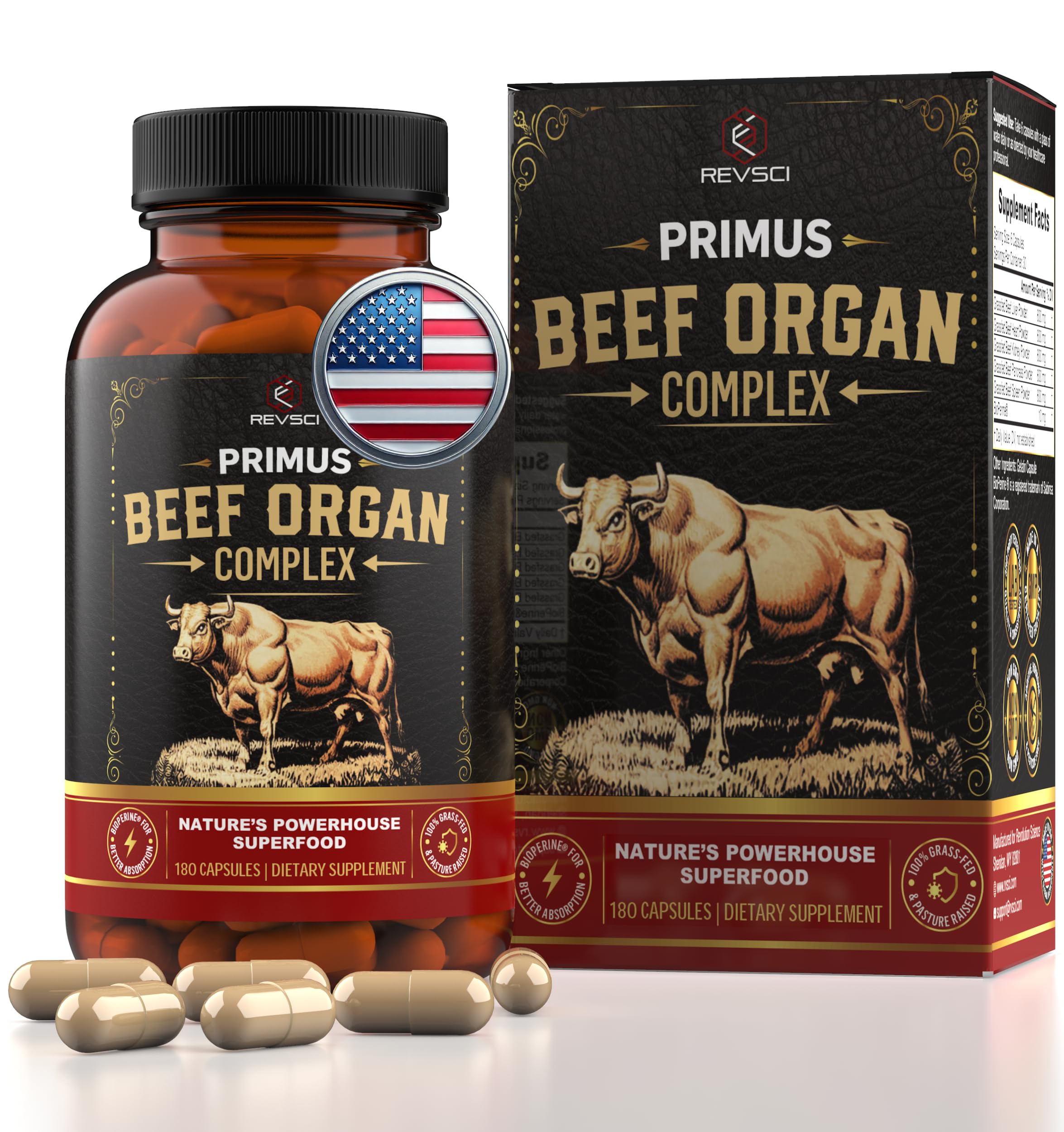 PRIMUS grass-fed beef liver capsules