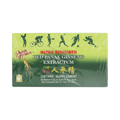 Prince of Peace red Panax ginseng extractum 10cc vial for daily energy support.