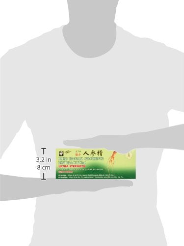 Close-up of individual 10 cc vial from Prince of Peace Red Panax Ginseng Extractum Ultra Strength