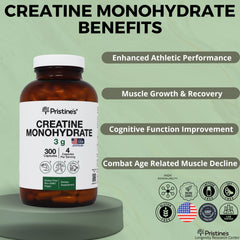 PRISTINE Creatine Monohydrate Capsules packaging
