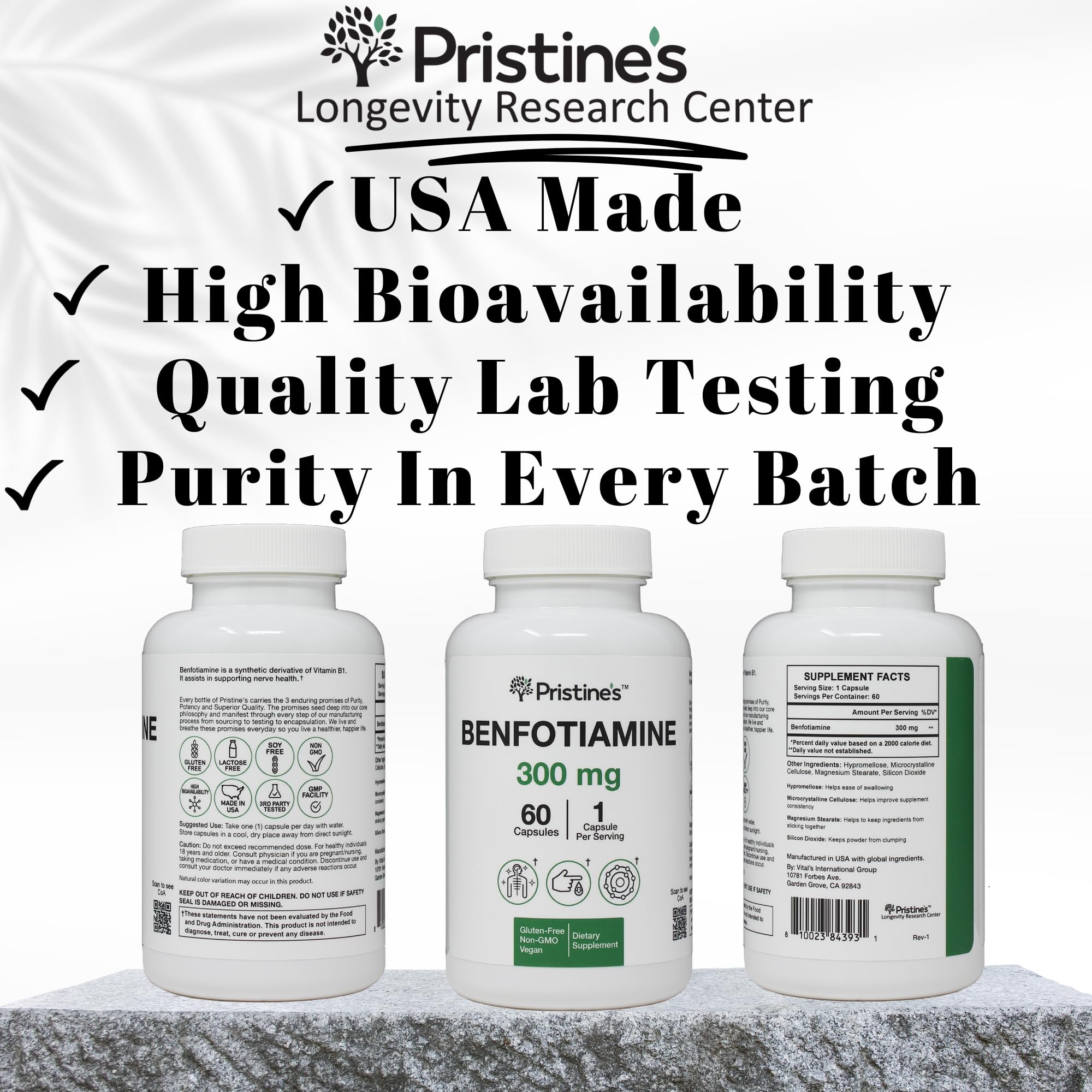 Antioxidant protection concept for Benfotiamine supplement