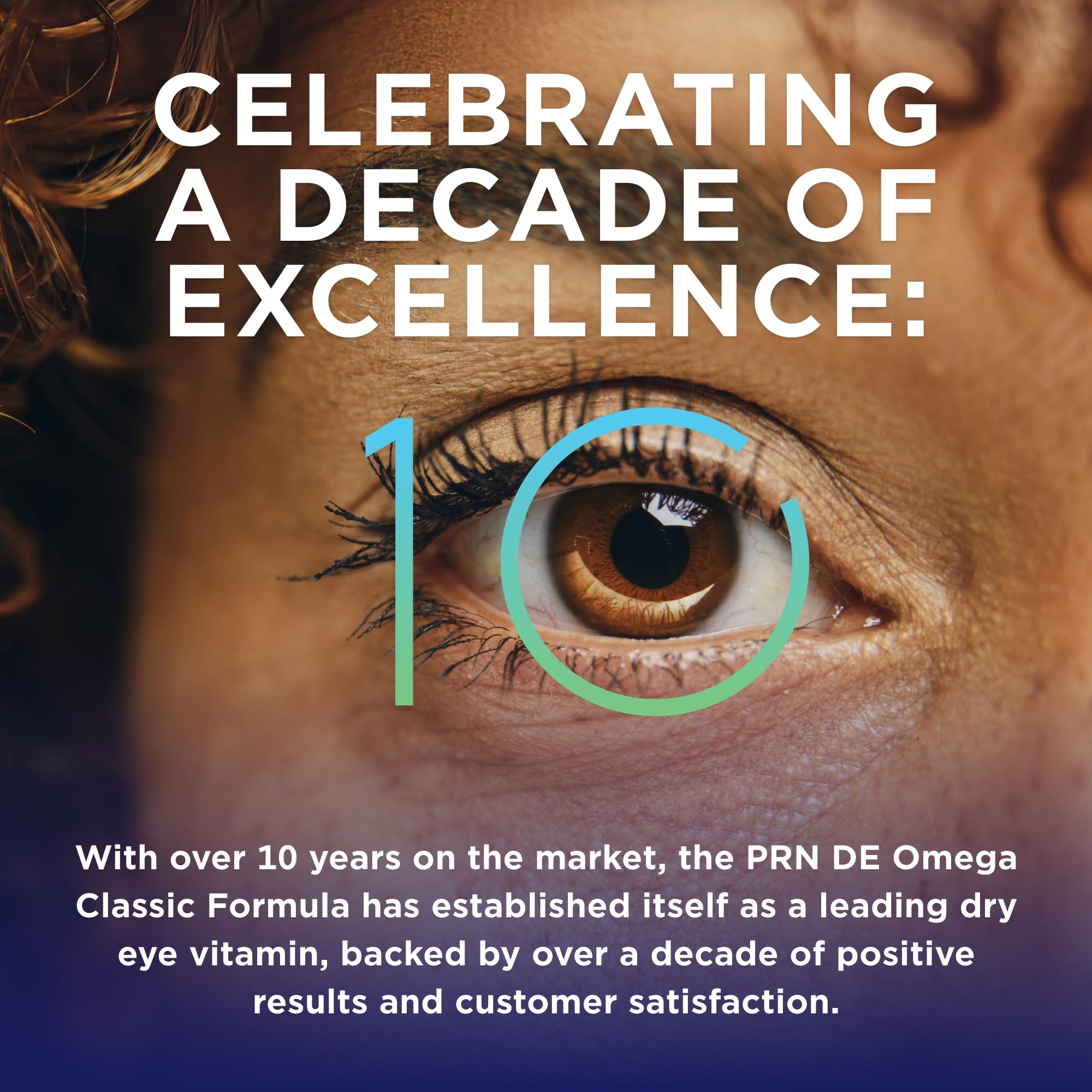 Illustration of tears and eye health benefits from the supplement