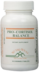 Nutri-West Pro-Cortisol Balance 60 Chewable Tablets bottle label