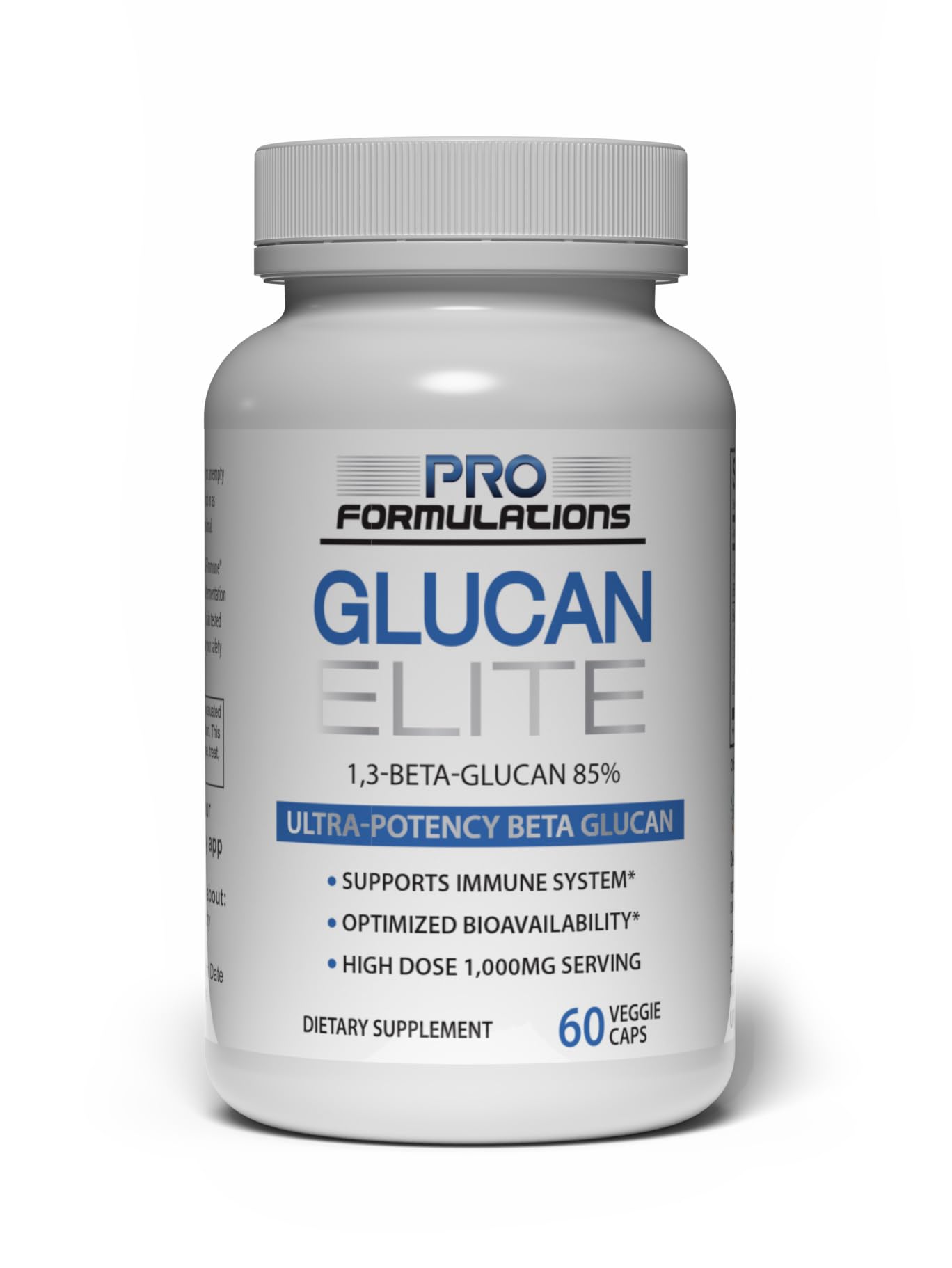 Pro Formulations MD Glucan Elite bottle - 60 capsules