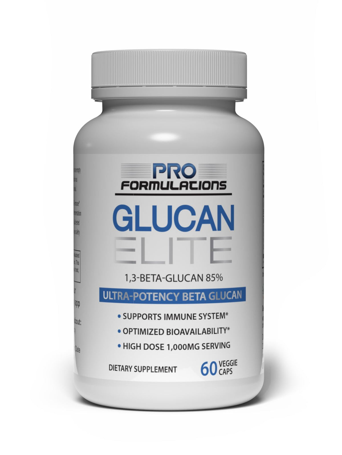 Pro Formulations MD Glucan Elite bottle - 60 capsules