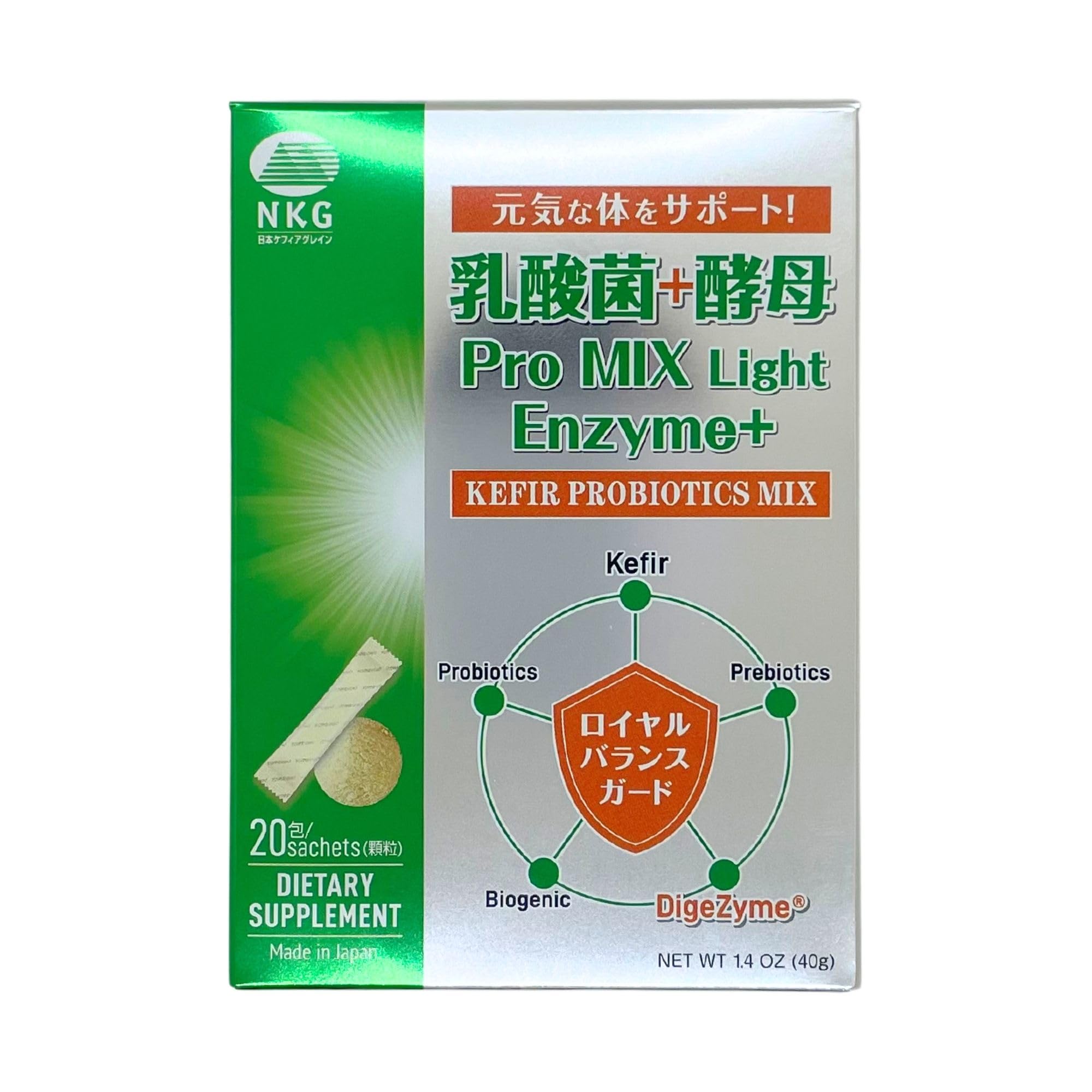 Pro Mix Light Enzyme Plus kefir-based probiotic supplement bottle
