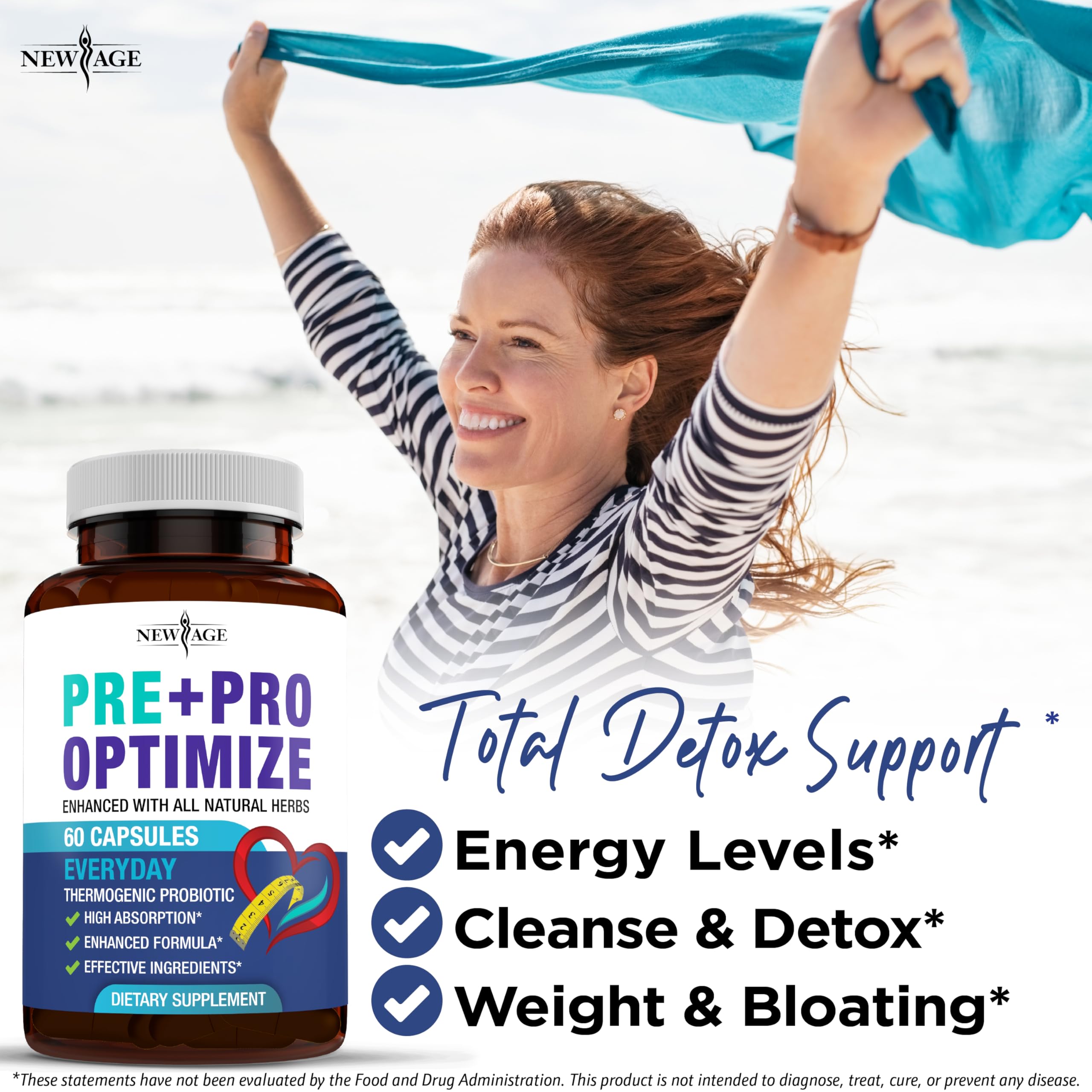 Serving size image showing 2 capsules for Pro Optimize Probiotics for Women