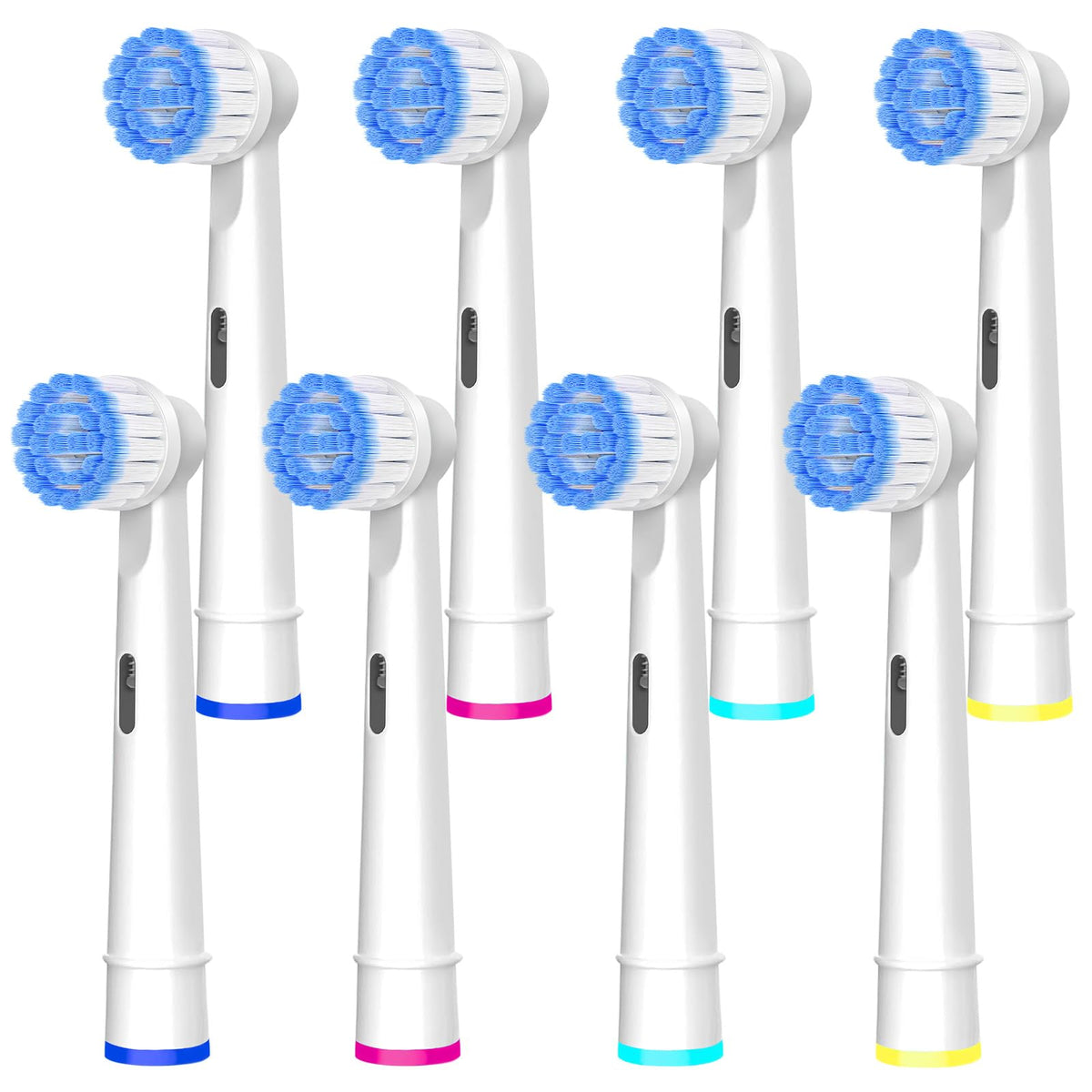 Pro Sensitive Gum Care replacement brush heads for Oral-B – white, 8-pack, ultra-soft bristles