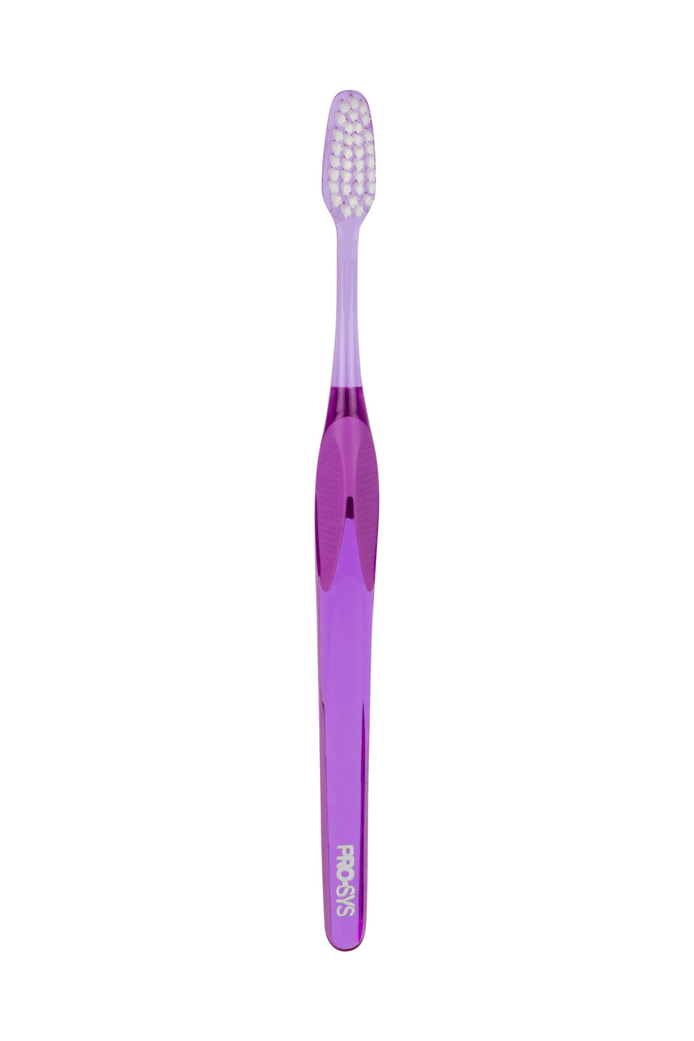 End-rounded filaments of PRO-SYS 45D toothbrush