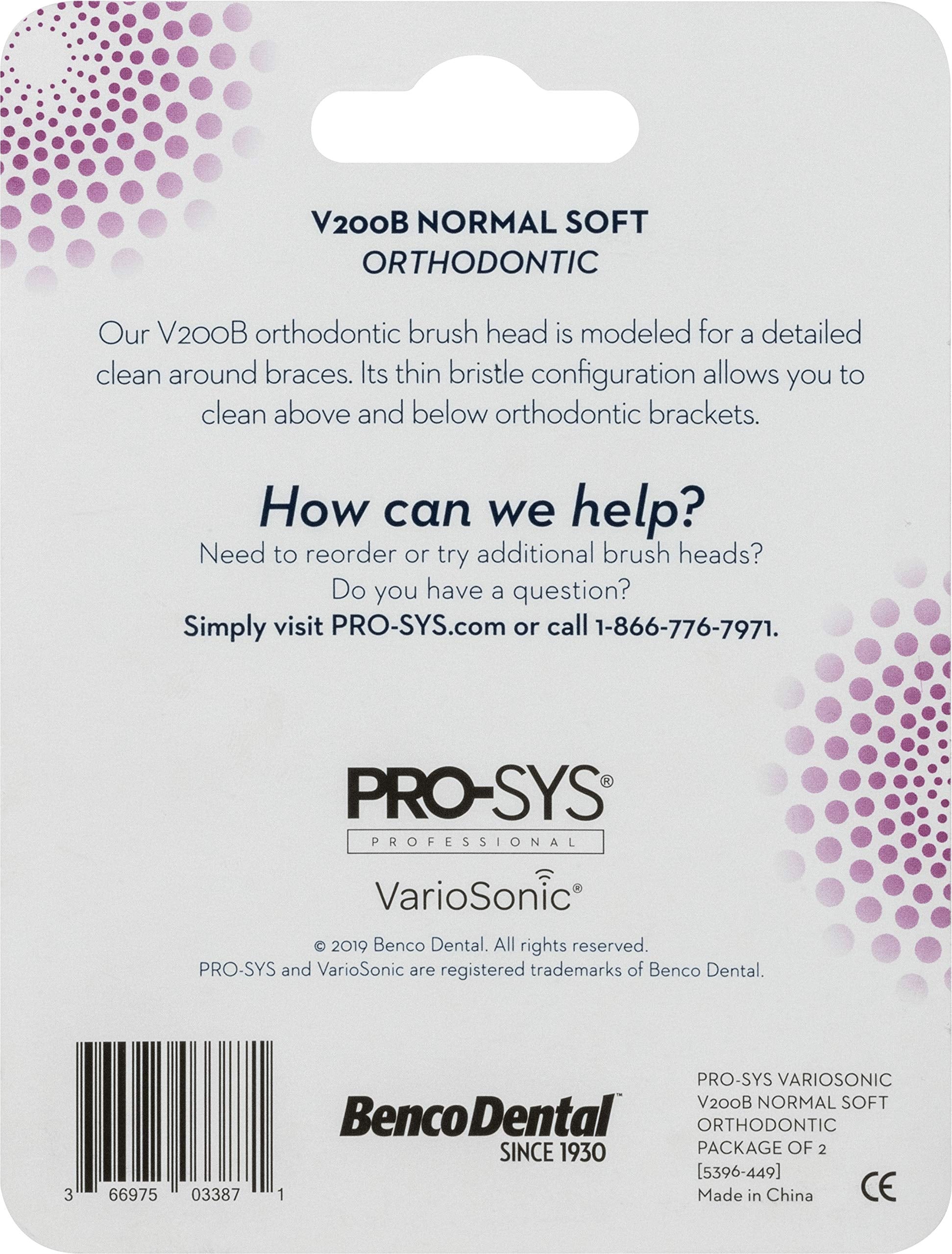 Pack of 2 PRO-SYS VarioSonic V200B replacement heads