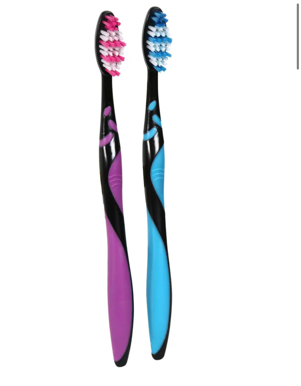 Close-up of the medium-bristle Pro-Teque toothbrush for effective cleaning