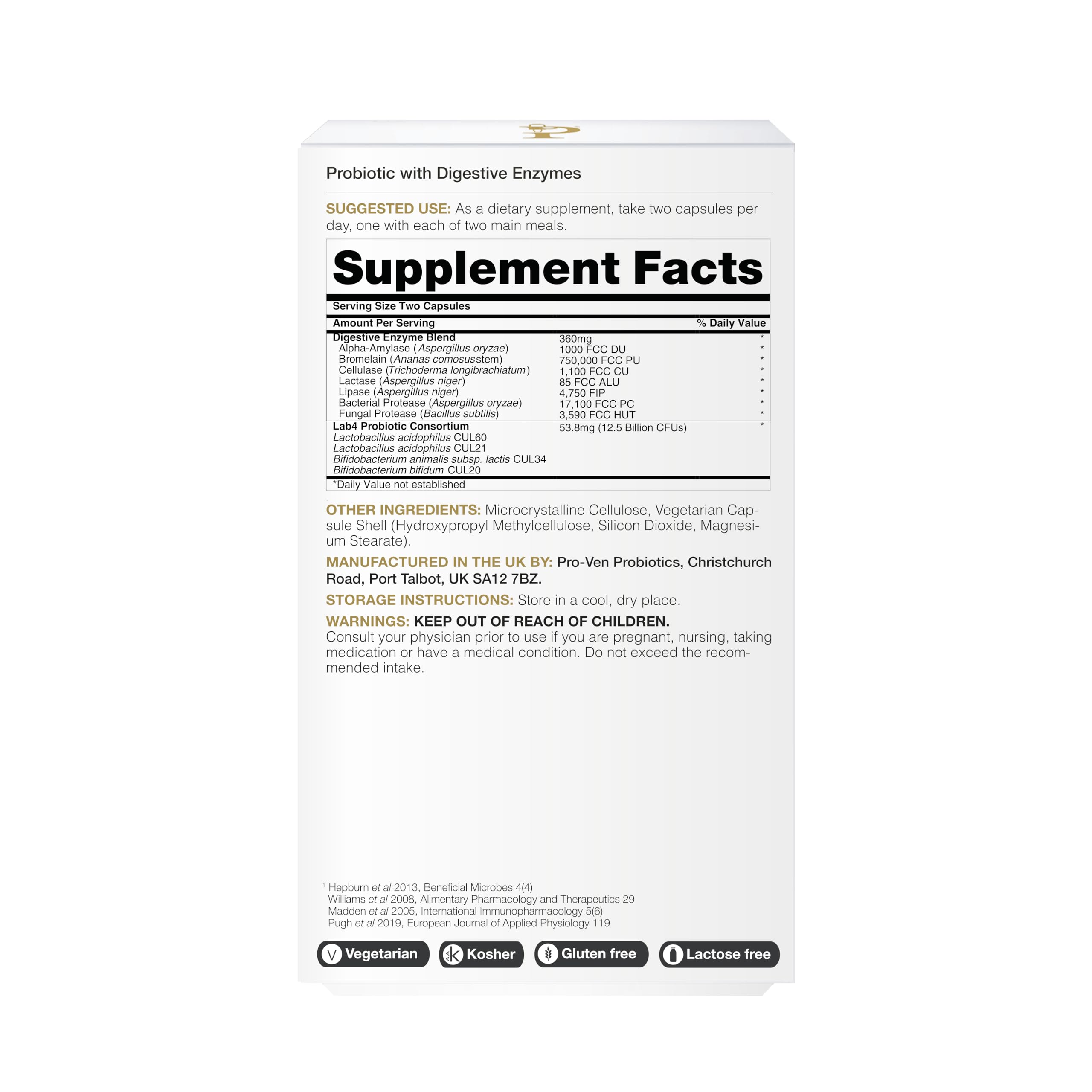 Pro-Ven probiotics packaging box