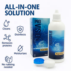 Bottle pictured with included lens case