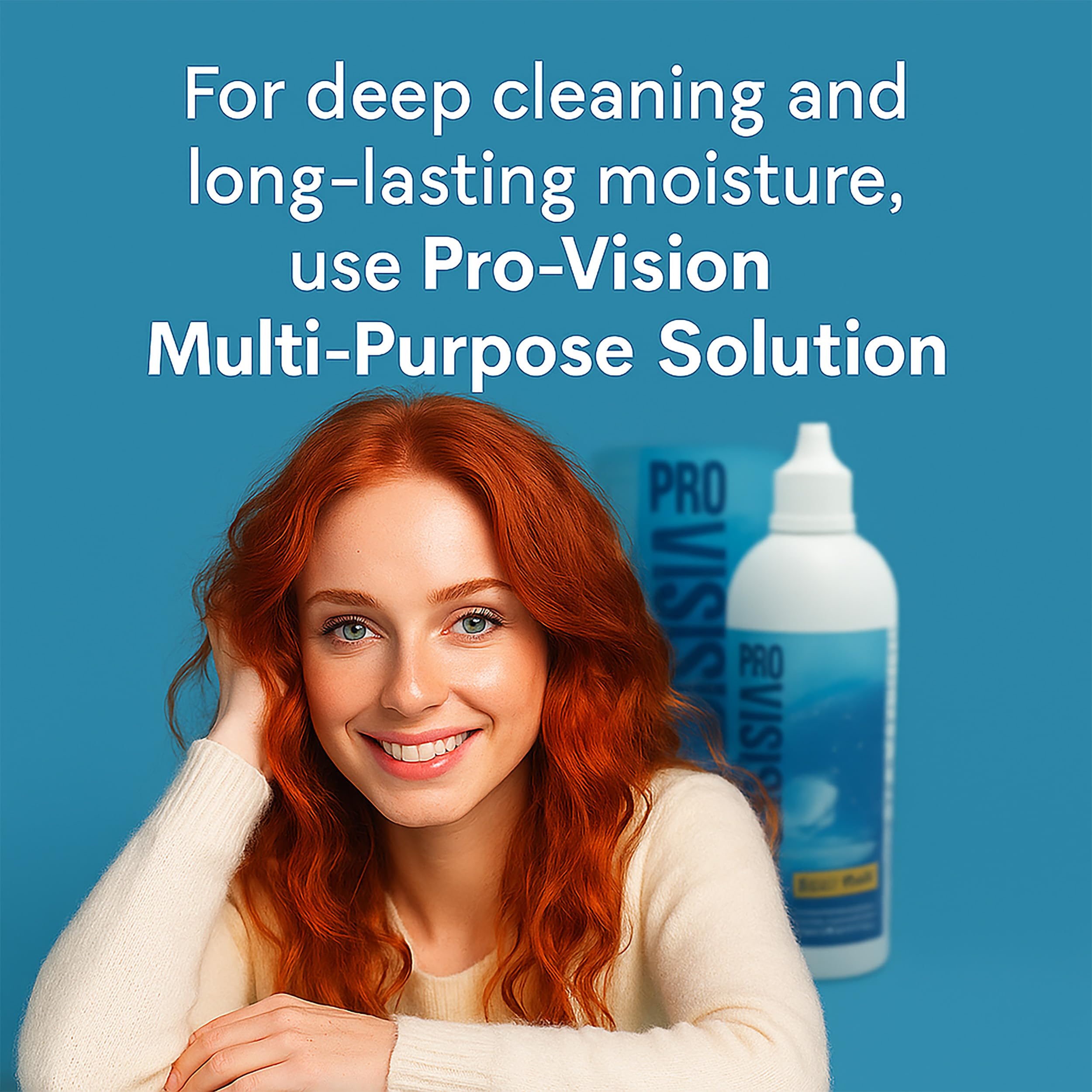 Product detail illustrating all-in-one lens care features