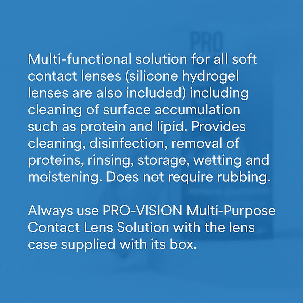 Free lens case included with Pro-Vision solution