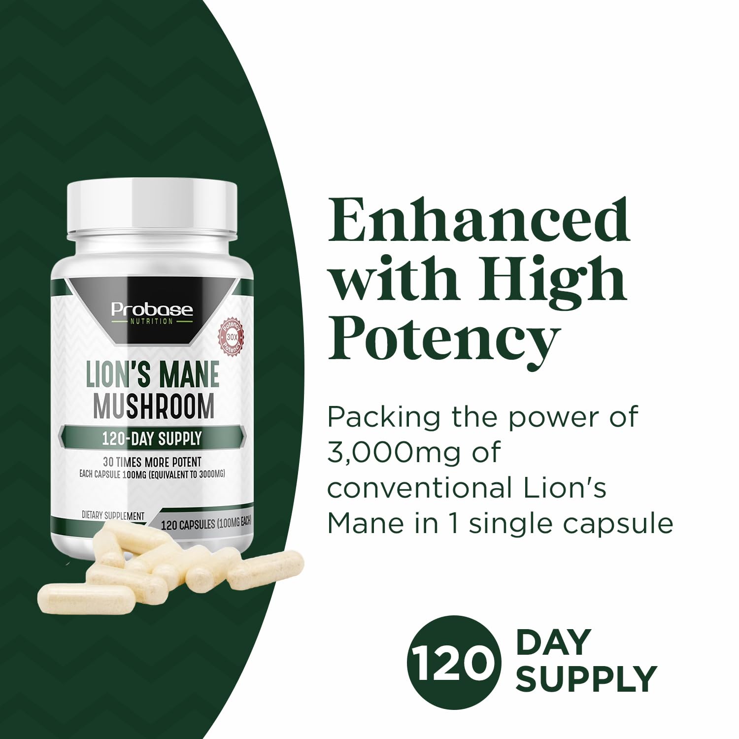 Illustration of Lions Mane bioactive compounds: hericenones and erinacines