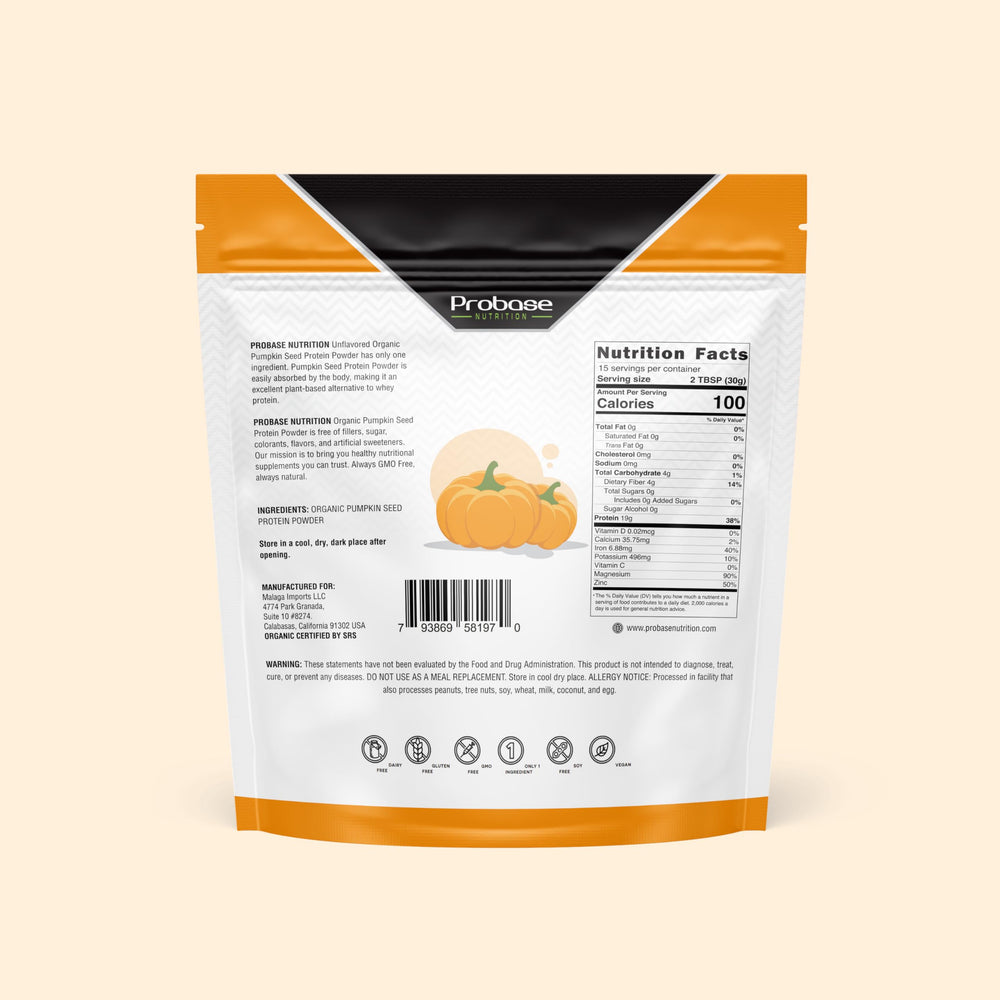 Cold-pressed processing image for Probase Nutrition pumpkin seed protein powder
