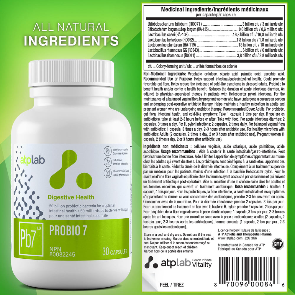 Probio 7 50 billion CFU claim on packaging