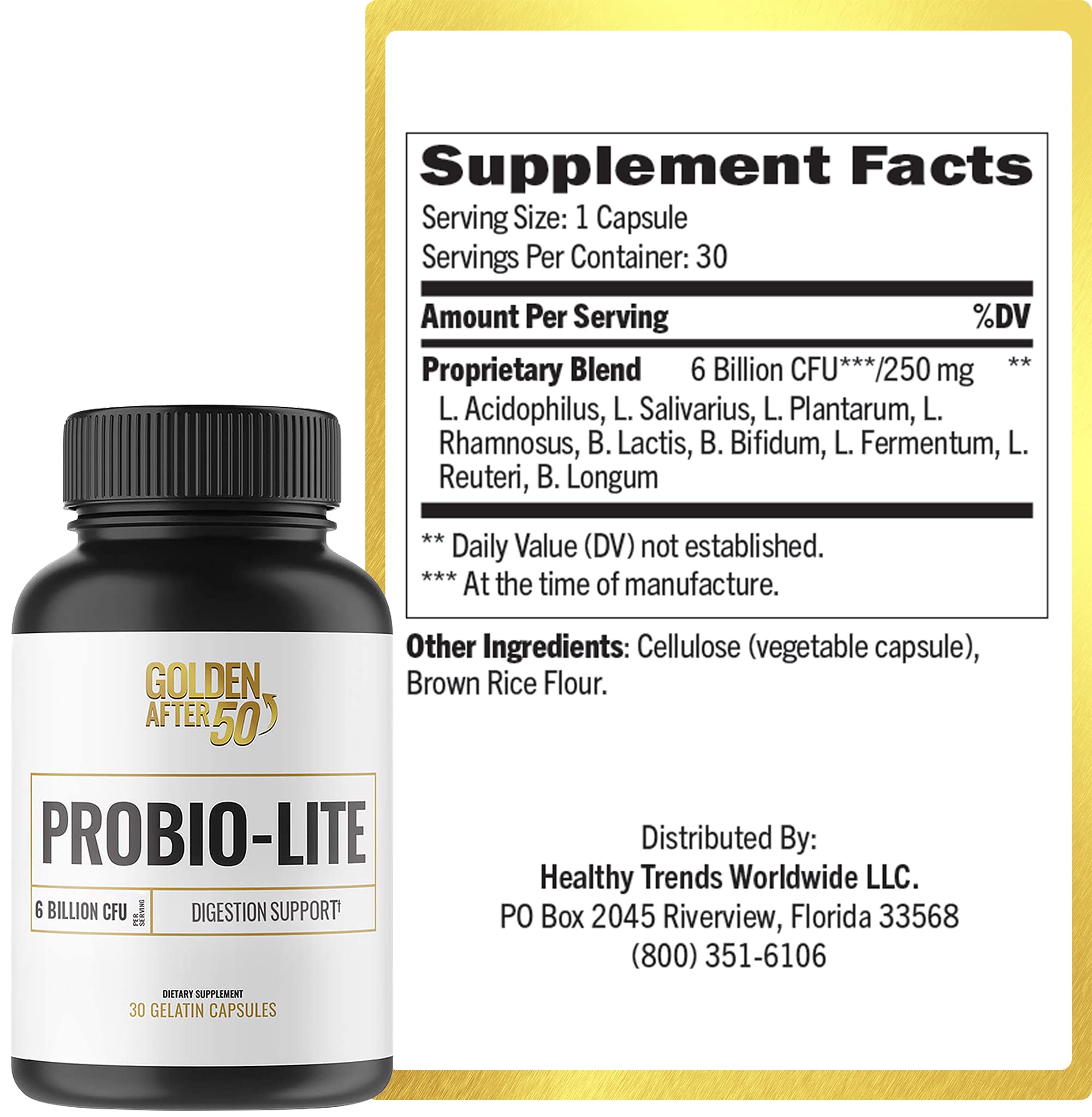 Digestive support graphic for Probio-Lite