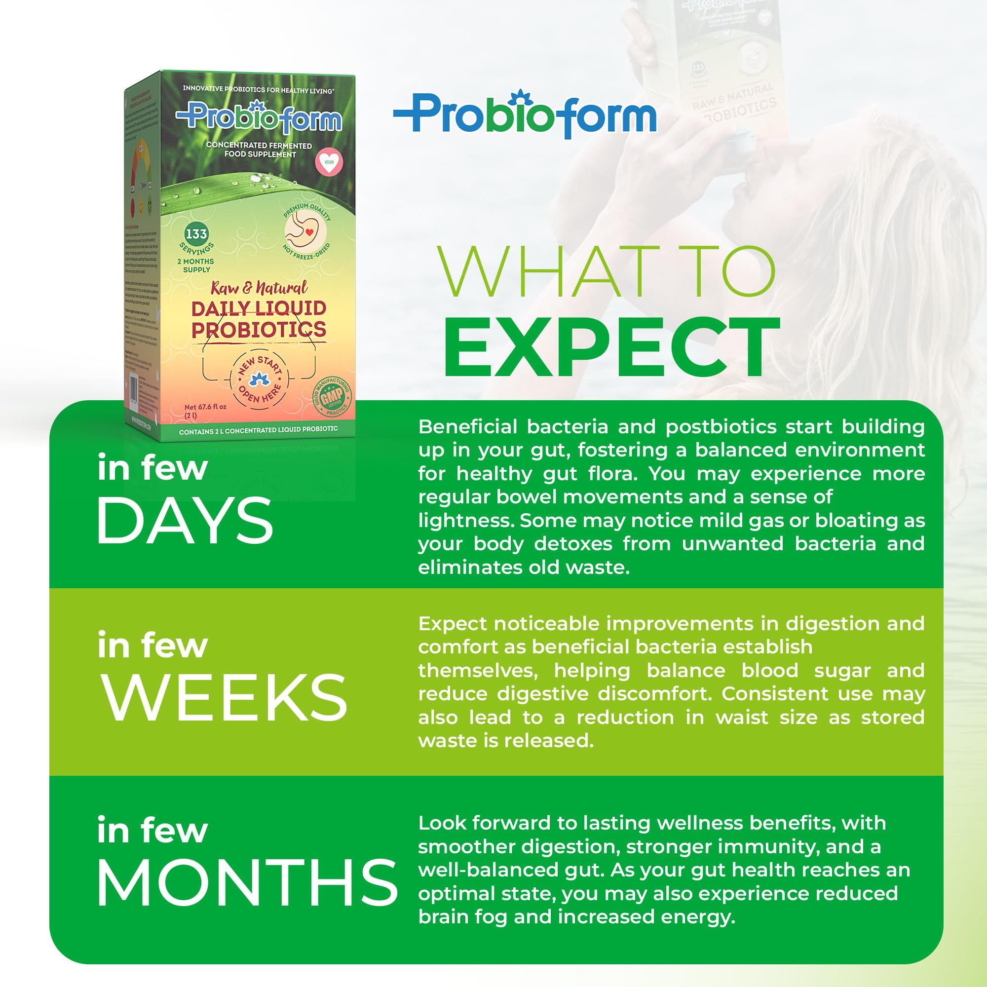 Close-up of Probioform liquid probiotics bottle - image 02