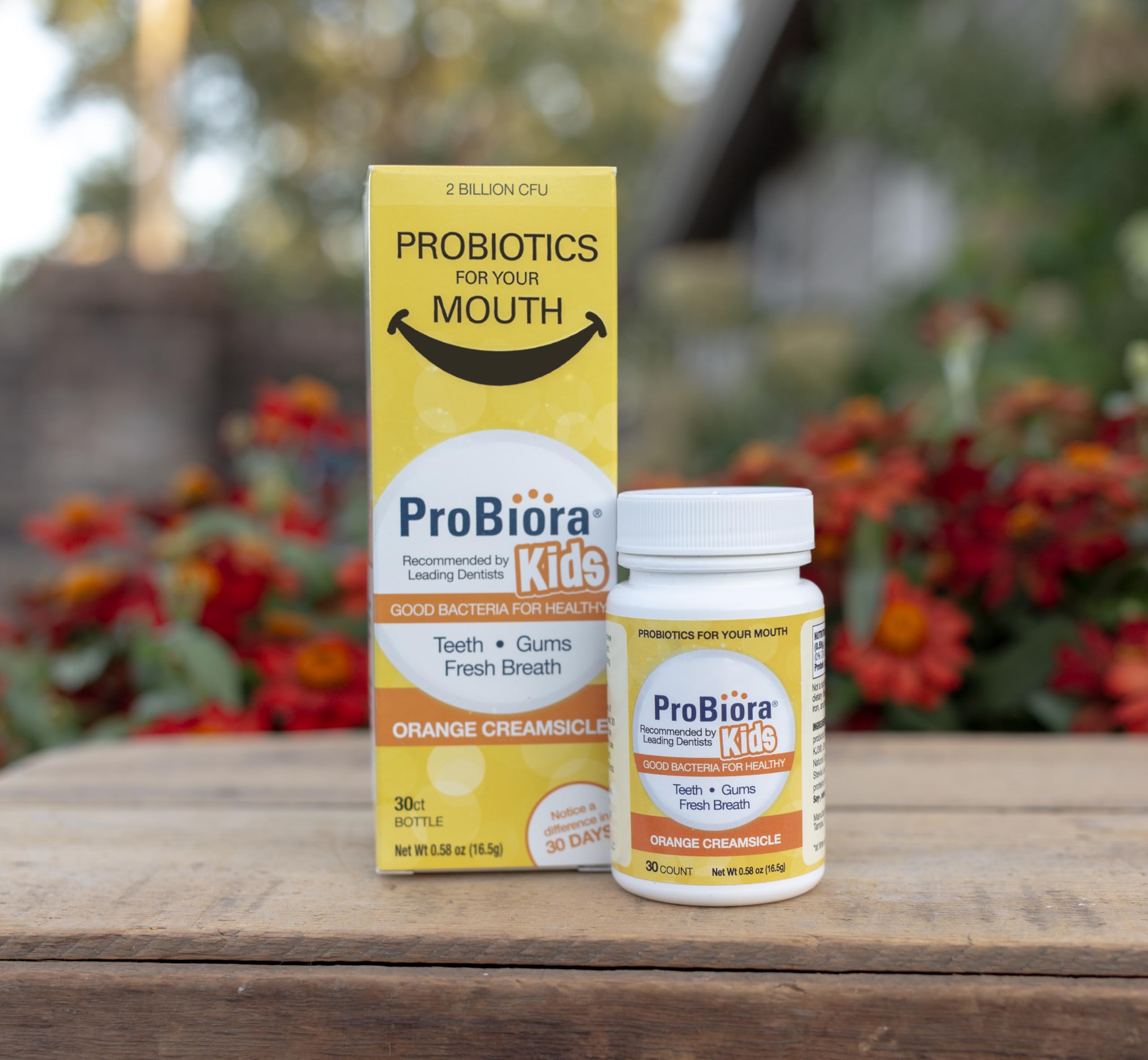 ProBiora Kids packaging and nutritional information label