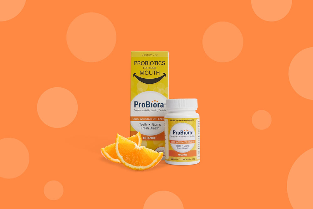 Two-count ProBiora orange packaging display