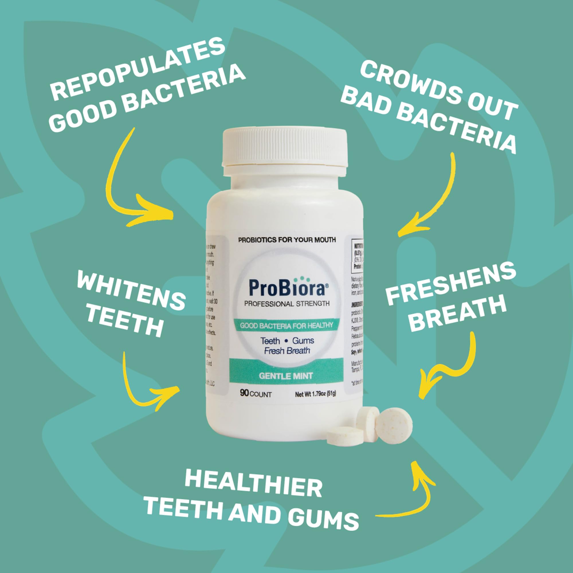 Close-up of the patented ProBiora3 probiotic blend