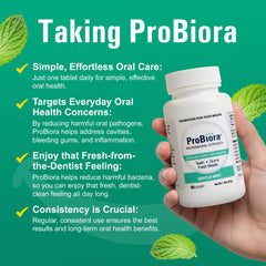 90 mint probiotic tablets in packaging