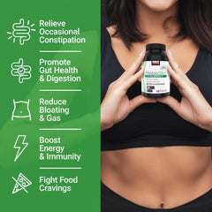 Graphic illustrating the LS9485 7-Strain Digestive Superblend