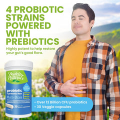 Close-up of probiotic capsules
