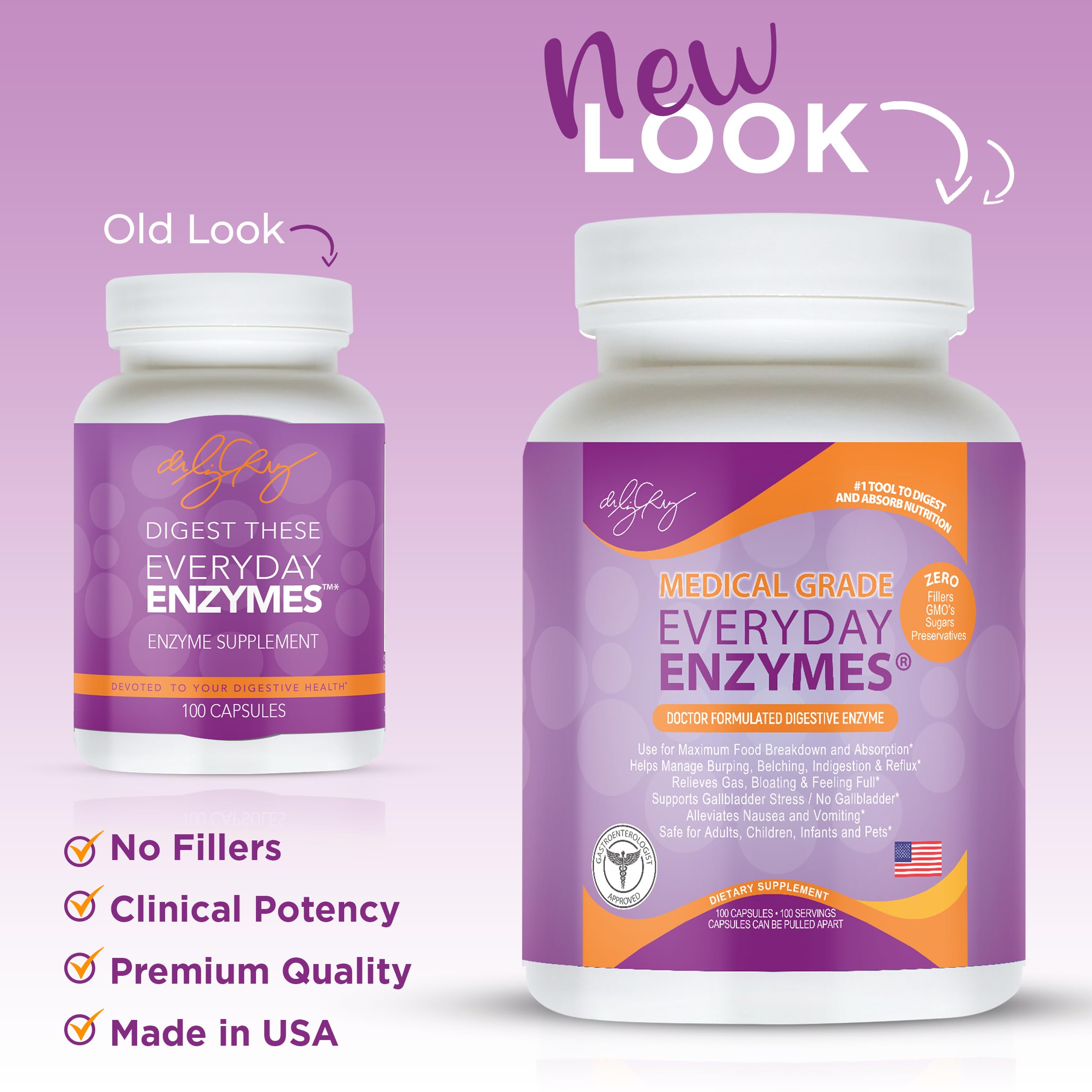 Probiotic enzyme formula for improved digestion