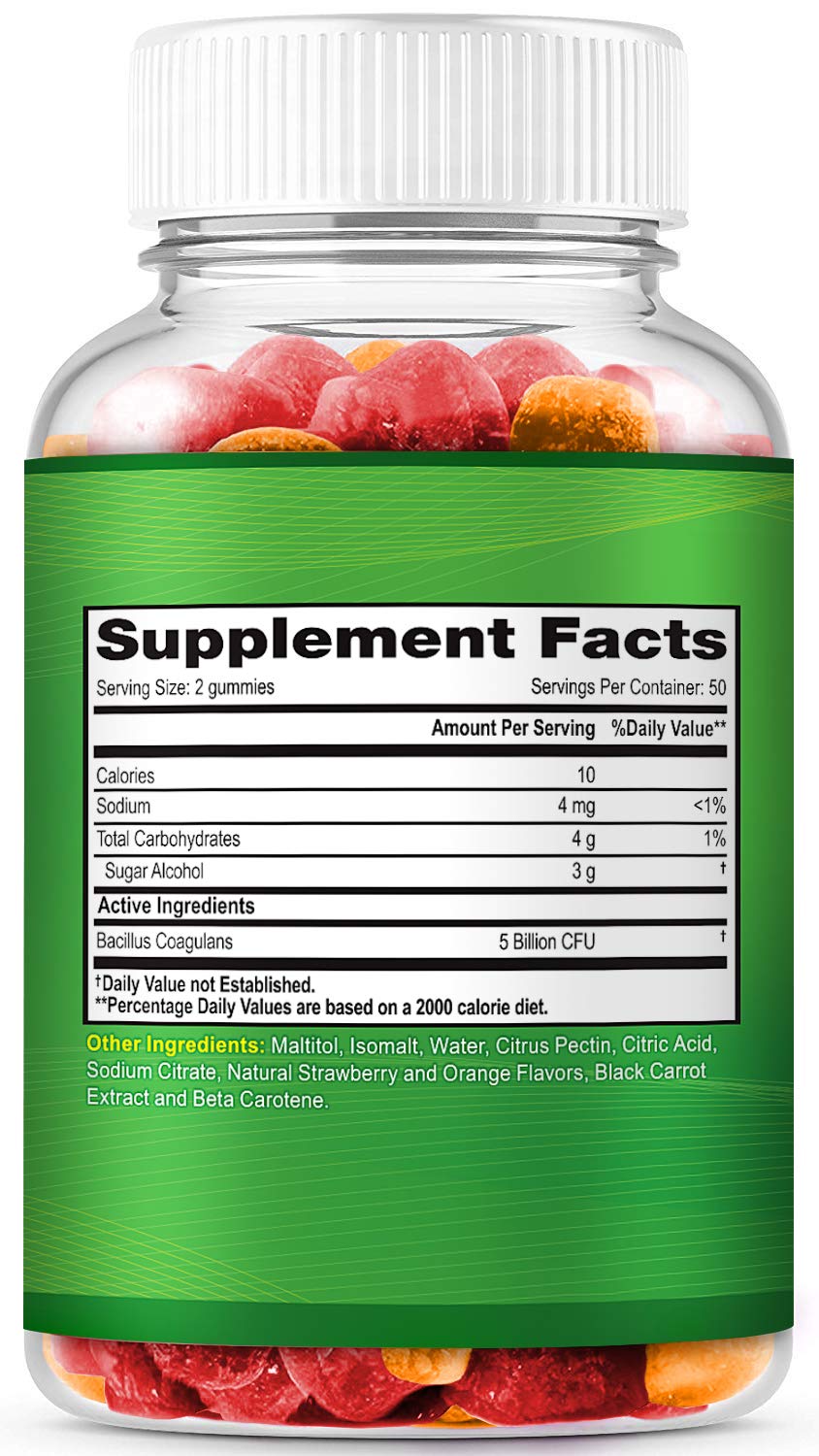 Gummies flavor orange and strawberry for adults and kids