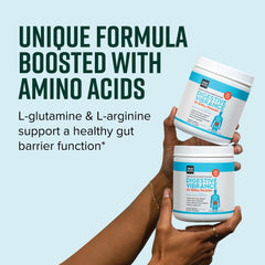 Serving scoop of probiotic powder illustrating 100B CFU per serving