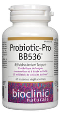 Front-facing view of Probiotic Pro BB536 bottle