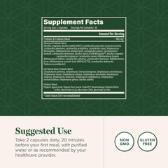 Illustration showing 25 live probiotic strains