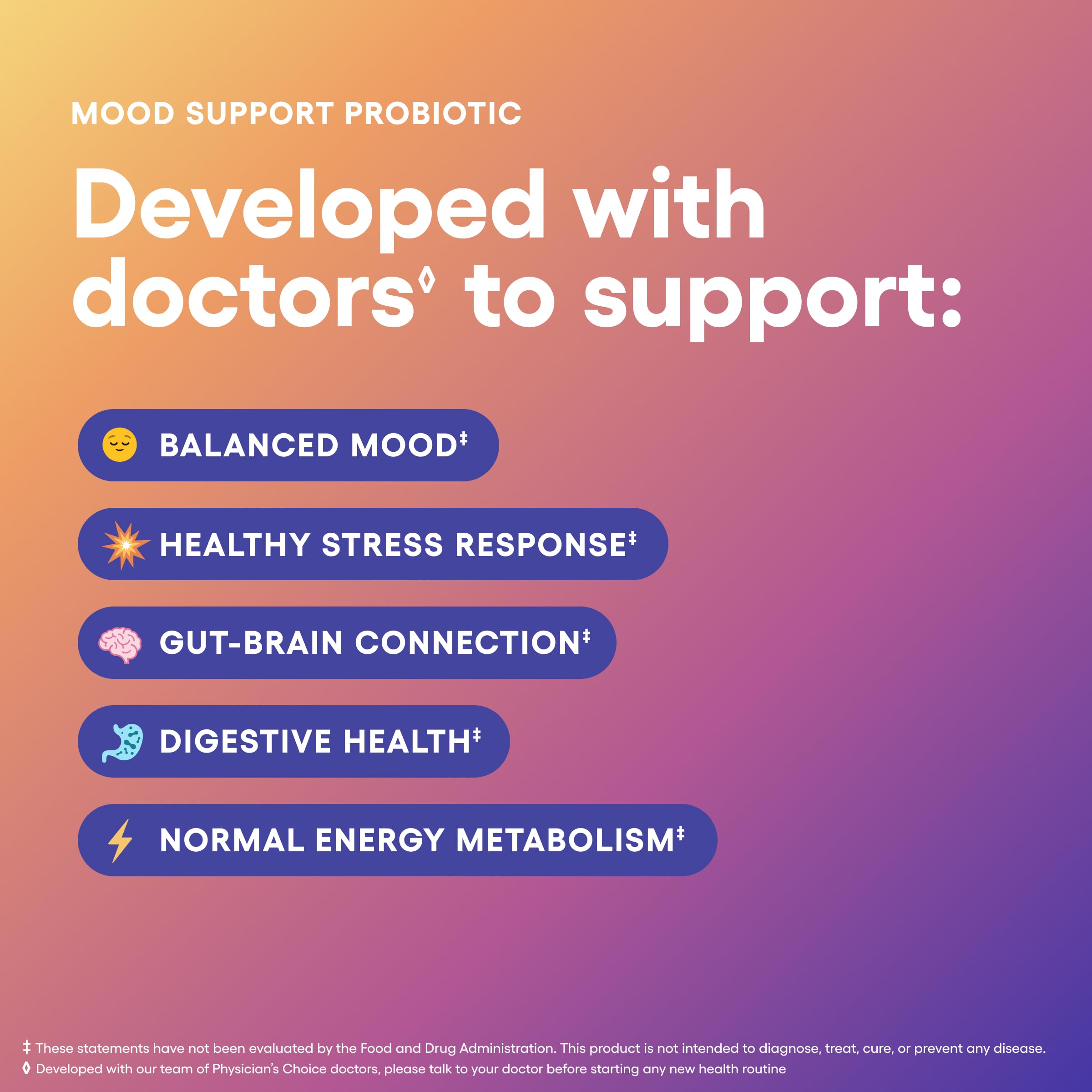 Probiotic strains supporting gut-brain connection and mood