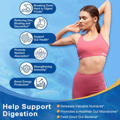 Probiotics blended with digestive enzymes for gut health