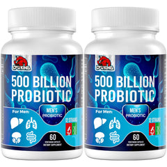 Probiotics for Men label with 500B CFU and 12 strains