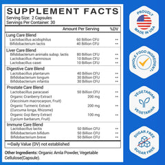 Bottle of men's probiotic capsules