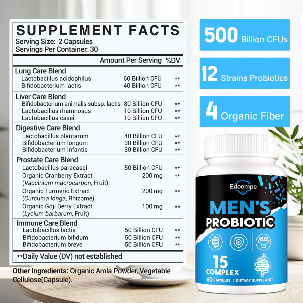 Close-up of probiotic capsules