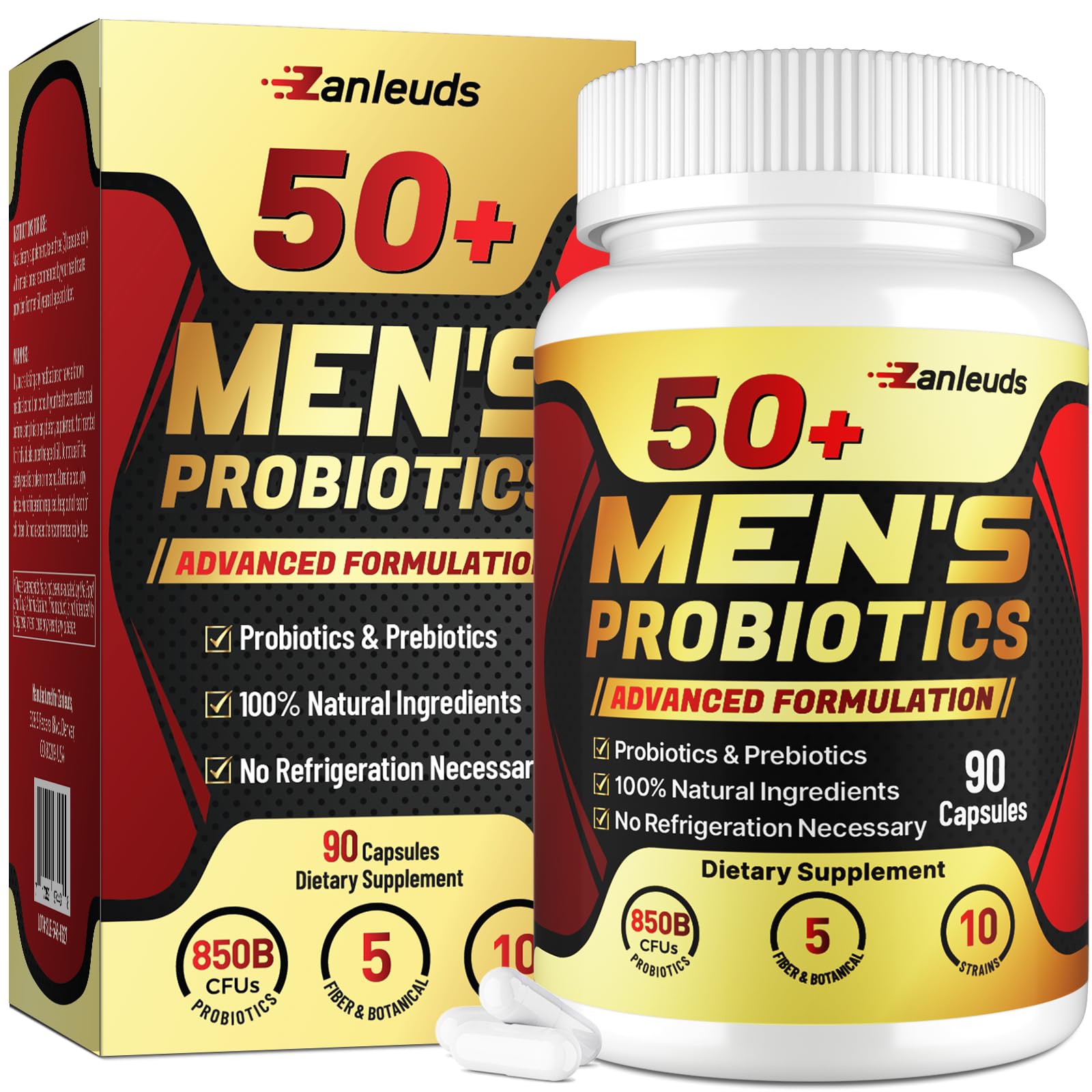 Bottle of Probiotics for Men 50+